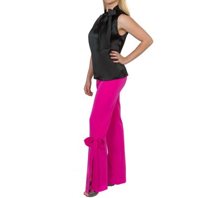 Women's Bow Pant Hot Pink - POSH COUTURE
