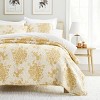 FIONECA Quilt Set- Lightweight - All Season Quilted Coverlet - Distressed Bouquet - 2 of 4