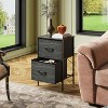 Nightstand Set of 2, 2 Drawer Dresser for Bedroom, End Table for Bedroom, College Dorm - 4 of 4