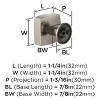 Amerock Everett Square Cabinet or Furniture Knob - 4 of 4