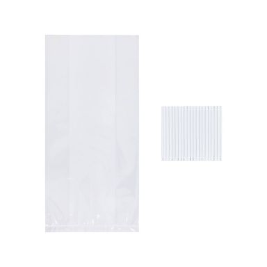 20ct Clear Cello Favor Bag - Spritz™: Polypropylene Gift Bags for Birthday, Wedding, All Occasions, 10" x 5"