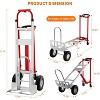 3-in-1 Heavy Duty Foldable Convertible Hand Truck with Wheels, 800 lbs Capacity Dolly Cart for Moving, Shopping, Travel - 2 of 4