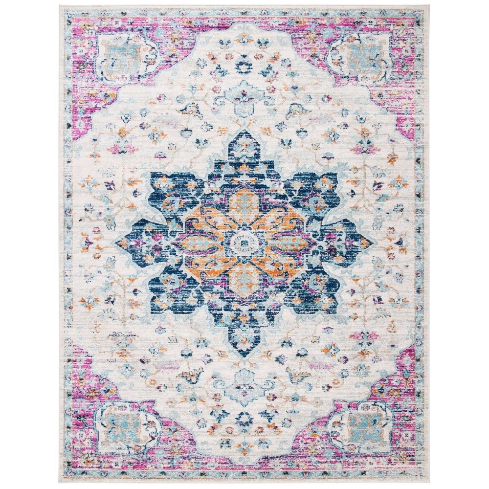 9'x12' Phillis Rug Ivory/Fuchsia - Safavieh