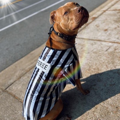 Rufferee Dog Costume Striped Referee Pet Tee Halloween T-Shirt by Target