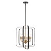 Dellyth 6 Light 20" Pendant - PND4195 - Black/Brass - Safavieh - 2 of 4