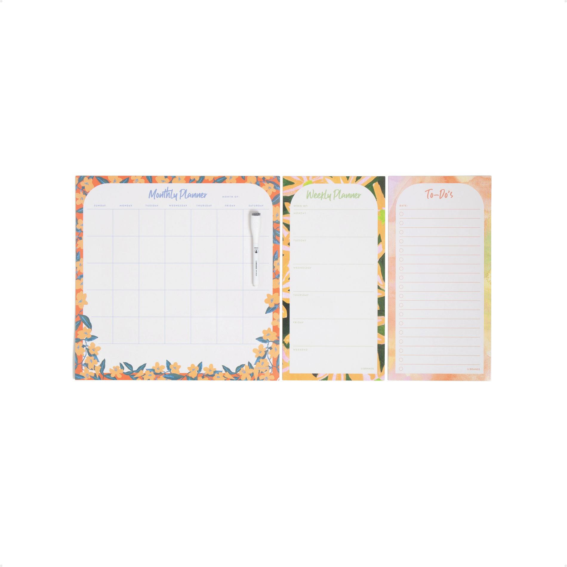 U Brands 4pc Vinyl Magnetic Planner Set Artist Touch