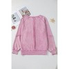 Women's Waffle Knit Patchwork Raglan Sleeve Sweatshirt - Shewin - 4 of 4