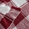 Brooklyn Loom 50"x70" Dusted Plaid Throw Burgundy - 4 of 4