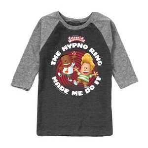 Boys' - Captain Underpants - The Hypno Ring Raglan Graphic T-Shirt - 1 of 2
