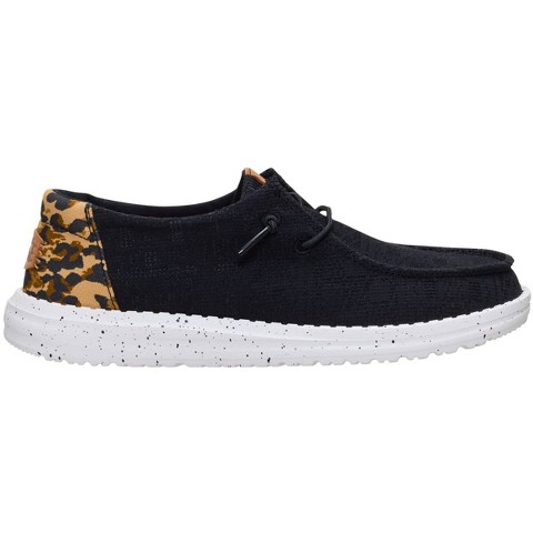 Обувь HEYDUDE Women Wendy Wildcat , Black/Leopard, 7