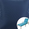 The Lakeside Collection Solid Outdoor Cushion Collection - Navy Chaise Lounge - 2 of 2