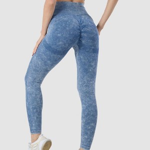 Coolmee Women's High Waisted Leggings Seamless Workout Gym Yoga Pants Tummy Control Contour Activewear Tights - 1 of 2