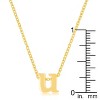 Slickblue Stylish Custom Initial Necklace for Women, 18" Link Chain+2" Ext., Rose Gold/Gold/Silver Options, b-z Options - 2 of 3
