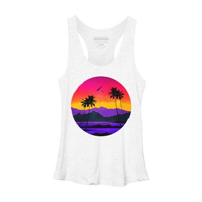 Women's Design By Humans The Color of Paradise By clingcling Racerback Tank Top