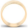 Pompeii3 Mens Brushed Wedding Band Solid 10K Yellow Gold Ring 8mm Wide - 3 of 4