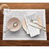 Solino Home Striped Linen Dinner Napkins | Pinstripe - 4 of 4