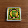 Slickblue Irish Stained Glass Coaster, Hand-Painted Design, Table Decor, Assorted Designs, 3.93" Square - 2 of 3
