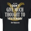 Women's - Yellowstone - Dont Give Much Thought To Yesterday Cropped Graphic T-Shirt - 2 of 4
