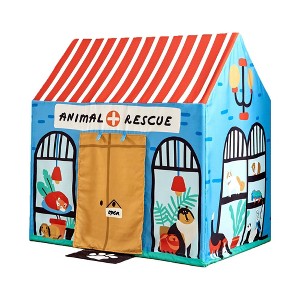 Animal Rescue Kids' Playhome Tent - Wonder & Wise: Kids Fort Teepee Tent, Polyester Canvas, Ages 3+ - 1 of 4