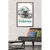 Trends International NFL Miami Dolphins - Drip Helmet 20 Framed Wall Poster Prints - 2 of 4