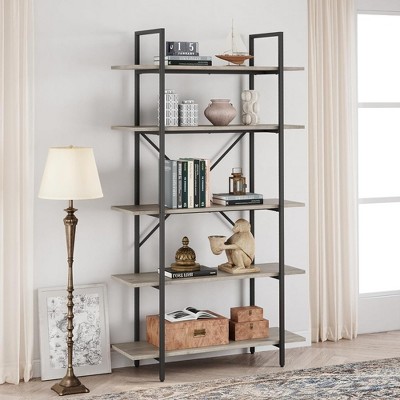Whizmax 5 Tier Bookshelf, 67.9 inches Tall Bookcase with 5 Open Book Shelves, Large Display Shelves for Home Office, Study Room, Living Room