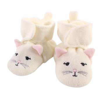 Hudson Baby Infant and Toddler Girl Cozy Fleece Booties, Kitty