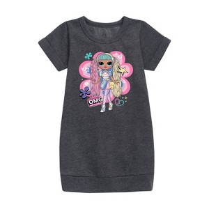 Girls' - LOL Surprise! - Candylicious Original Graphic Short Sleeve Fleece Dress - 1 of 3