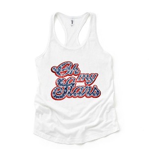 Simply Sage Market Women's Oh My Stars Cursive Racerback Tank - 1 of 4