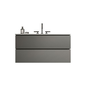 NicBex Floating Bathroom Vanity with Sink and Faucet Holes,Bathroom Sink Vanity with 2 Drawers,Oak/Walnut/White/Gray - 1 of 4