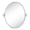TEHOME Luecinda Pivot Oval Metal Framed Wall Mounted Bathroom Vanity Mirror - 2 of 4