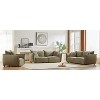 Sapphtopaz Modern Chenille Sofa,Sectional Couch with Pillows Thickly Padded Seat Couches for Living Room,Bedroom,Office,Apartment - 3 of 4