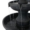 Sunnydaze 43"H Electric Fiberglass and Resin 3-Tier Flower Blossom Outdoor Water Fountain - 4 of 4