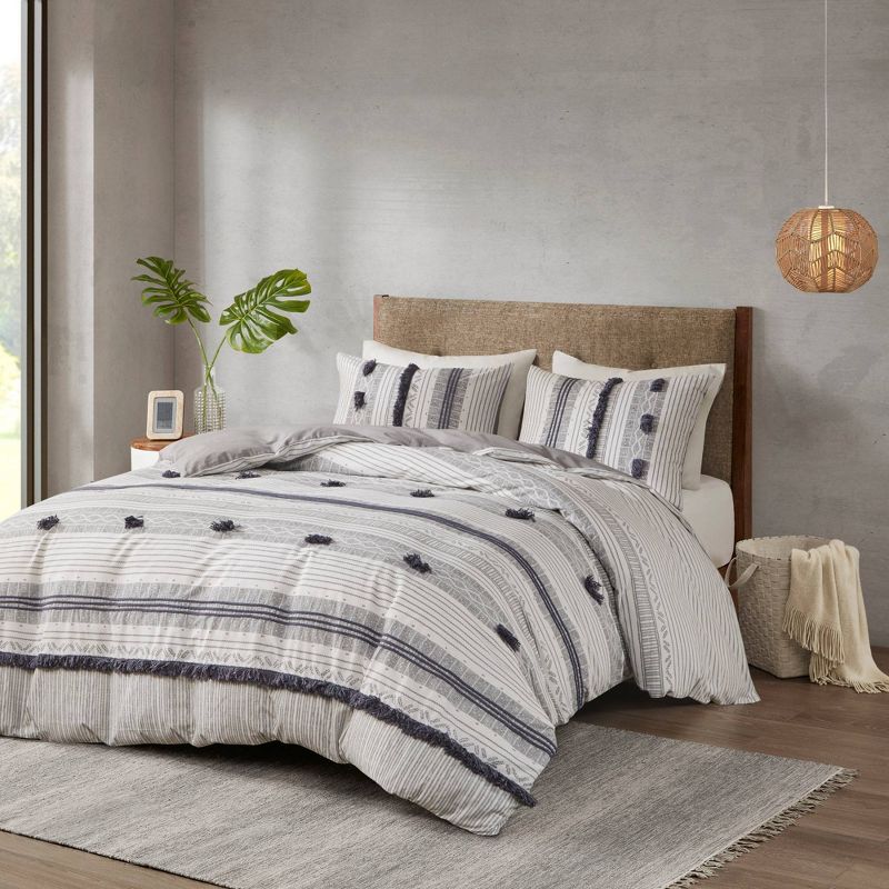Ink+Ivy 3pc Cody Cotton Duvet Cover Set, 3 of 17