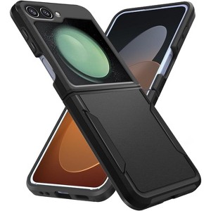 Entronix Case Compatible with Galaxy Z Flip 5 - Soft-Touch Dual-Layer Sleek Cover - 1 of 4