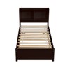 RISOKEYS Twin/Full Size Platform Bed Frame with Trundle & Bookcase Headboard ,No Box Spring Needed for Small Bedrooms,Apartments & Dorms - 4 of 4