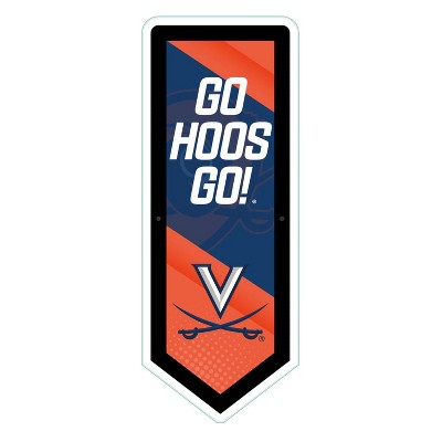 Evergreen Ultra-Thin Glazelight LED Wall Decor, Pennant, University of Virginia- 9 x 23 Inches Made In USA