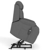 Electric Power Lift Recliner Chair for Elderly Fabric Recliner Chair for Seniors Side Pocket Remote Control Light Gray - 4 of 4