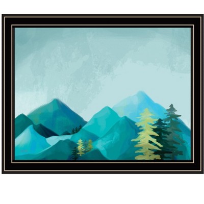 HomeRoots Adventure Awaits Black Framed Print Wall Art