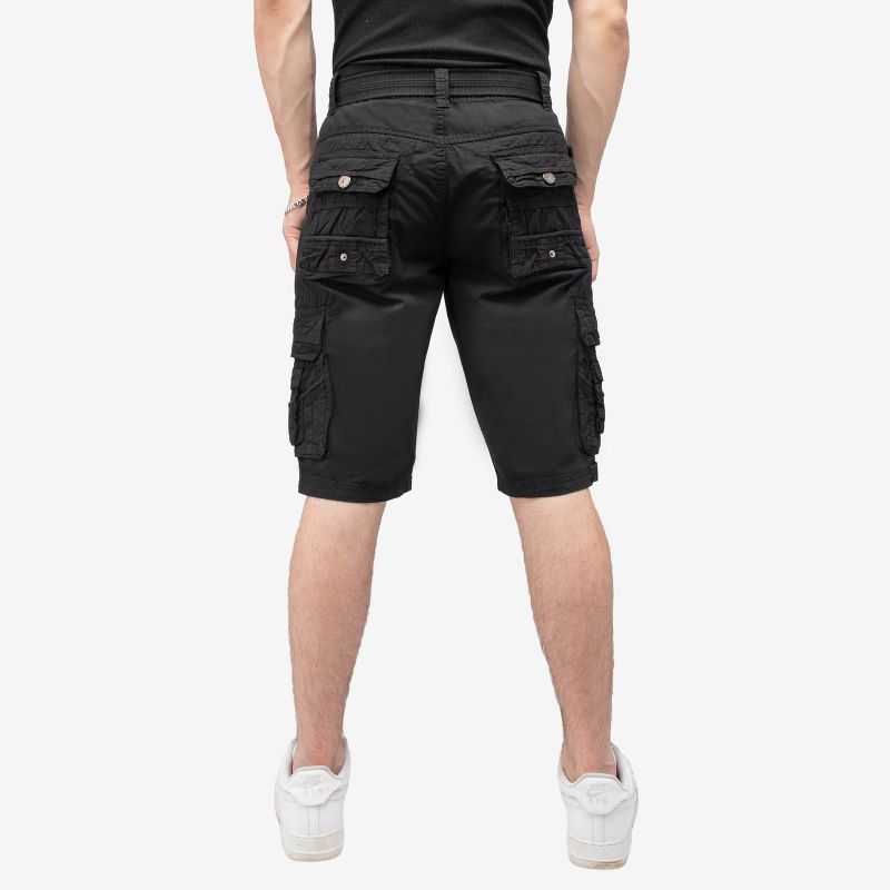 X RAY Men's Belted 12.5" Inseam Knee Length Cargo Shorts, 2 of 6