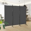 BestMassage 5.9FT Room Divider 3 Panel Folding Privacy Screen  with Reinforced Plastic Connector - 2 of 4
