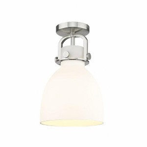 Newton Bell - 1 Light Flush Mount In Industrial Style-12.5 Inches Tall and 8 Inches Wide - 1 of 1