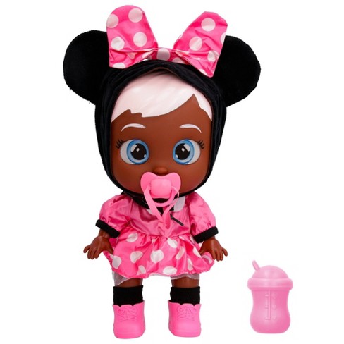 Cry Babies Disney Nurturing Baby Doll Inspired By Minnie Mouse, Dressed Up  In The Iconic Pink Dress And Cries Real Tears : Target