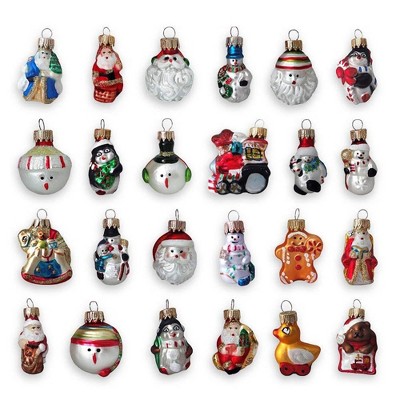 Christmas by Krebs Club Pack of 24 Silver and Red Assorted Mini Advent Calendar Figurine 18"