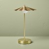 Portable Scallop Shade Table Lamp Brass/Copper (Includes LED Light Bulb) - Hearth & Hand™ with Magnolia - 2 of 4