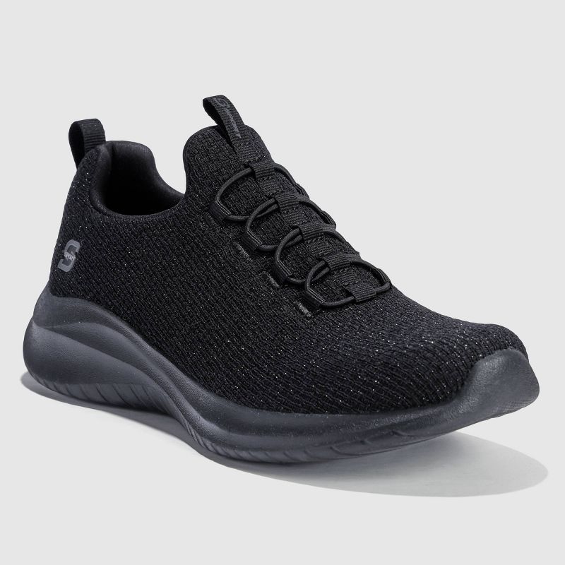 S Sport By Skechers Women's Charlize 2.0 Slip-On Sneakers - Black 5: Cushioned Insole, Mesh Upper