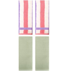 REGALWOVEN 4 Pcs Bathroom Hotel and Spa Waffle Cotton Hand Towels - 1 of 4