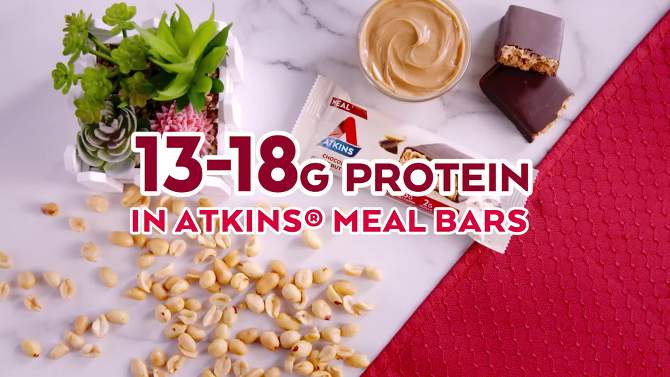 Atkins Birthday Cake Protein Meal Bar - 5ct/8.47oz, 2 of 7, play video
