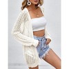 Women Crochet Lightweight Cardigan Cover Up Open Front Long Sleeve Summer Cardigans 2024 - 3 of 4