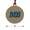 California State University Monterey Bay Secondary Logo Aluminum Holiday Christmas Tree Ornament - 3 of 4
