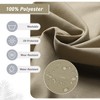 Aoodor 46 x 21 x 4 Inches Patio High Back Chair Cushions, Olefin Fabric Slipcover, Sponge Foam Filling, Set of 4 - 4 of 4